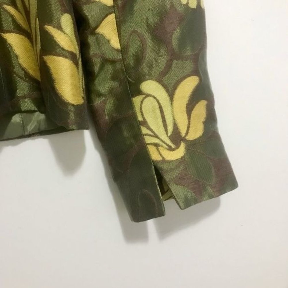 Lafayette 148 green printed jacket, Size 2 - Picture 6 of 7